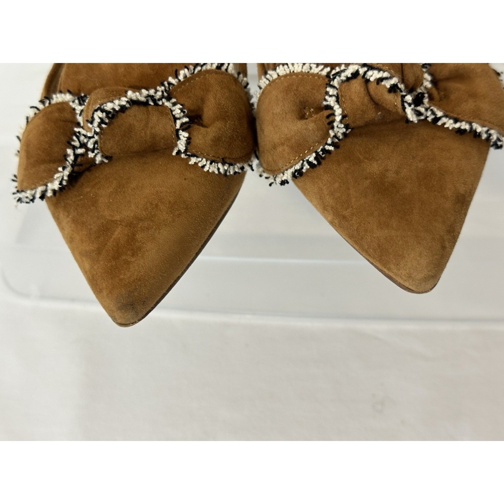 Sam Edelman Rochester Suede Leather Pointed Flats Golden Brown Size 6 Career - Picture 11 of 11